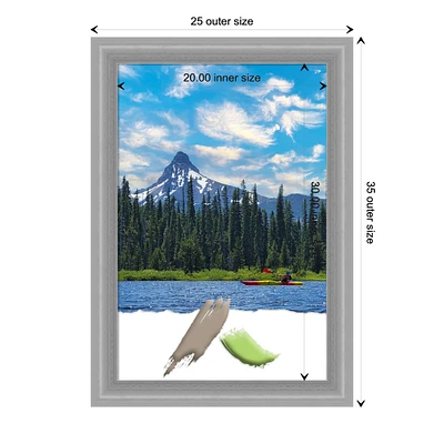 Peak Polished Nickel Narrow Picture Frame, Photo Frame