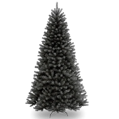National Tree Company Artificial Full Christmas Tree, Black, North Valley Spruce, Includes Stand, 7.5 Feet