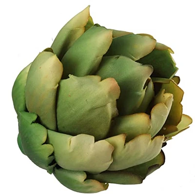 Box of 6: Real Touch Green Artichoke Vegetables - 5.5" Wide - Lifelike Kitchen Accents for Farmhouse Crafts, Tabletop Decor, Home & Office Decor