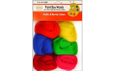 Colonial Ndl Paint Box Wools Fruits Berries 6pc
