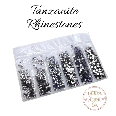 Tanzanite Glass Rhinestones by Glitter Heart Co.™