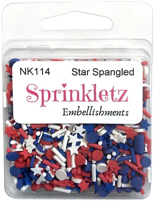 Buttons Galore Sprinkletz Embellishments 12G-Star Spangled