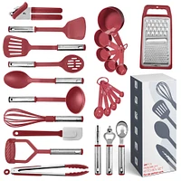 Stainless Steel Kitchen Cooking Utensil Set of 24