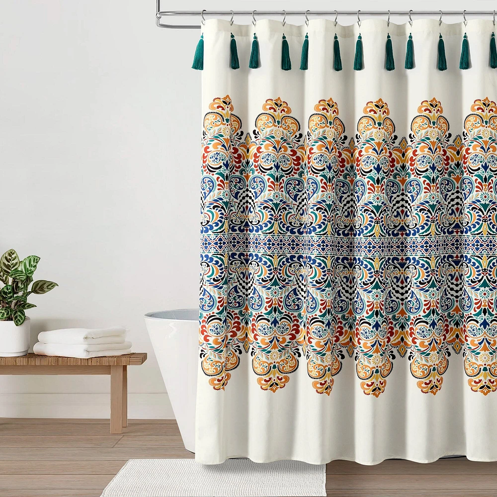 Boho Medallion Shower Curtain