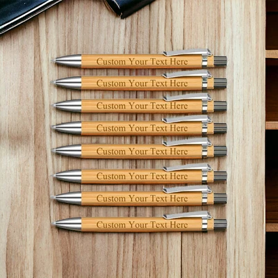 Personalized Bamboo Pen with Refill