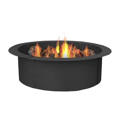 Sunnydaze 27 in Heavy-Duty Steel Above/In-Ground Fire Pit Ring Liner by