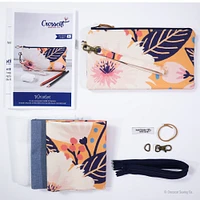 Wristlet Sewing Kit - Dahlia Gold - Sewing Project Kit - Beginner Friendly