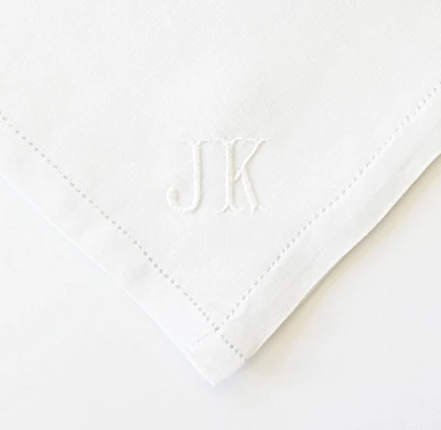 MENS CLASSIC font Embroidered Monogrammed Handkerchief, wedding handkerchief or pocket square, groomsmen gifts