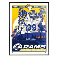Phenom Gallery Los Angeles Rams Player 2021 18" x 24" Deluxe Framed Serigraph