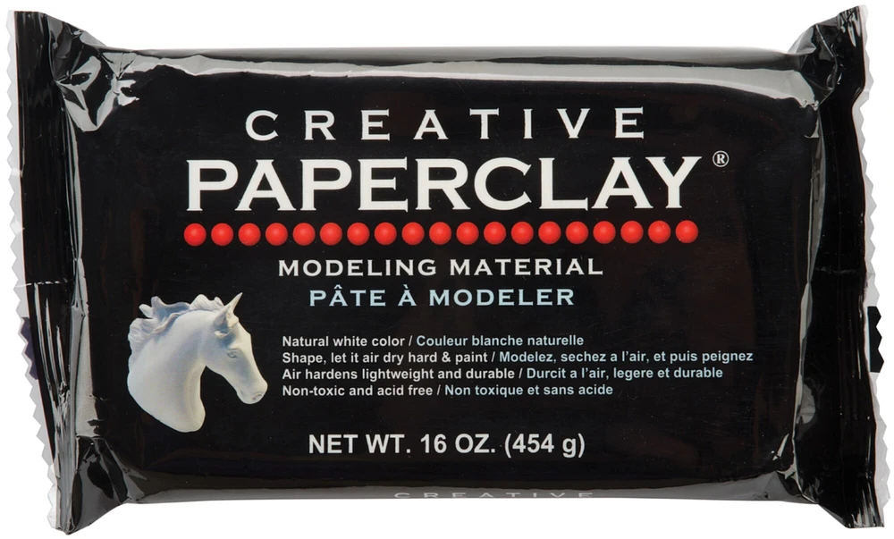 Creative Paperclay Modeling Material 16Oz-White