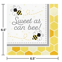 Bumblebee Baby Bumblebee Baby Shower Sweet As Can Be Napkins - 16ct