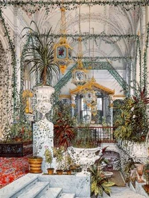 Interiors of the Winter Palace: the Winter Garden Poster Print by Konstantin Andreyevich Ukhtomsky - Item # VARPDX3AA3813