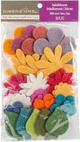 Dimensions Feltworks Die Cut Flower Value Pack-Assorted