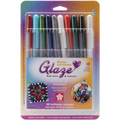 Gelly Roll Glaze Bold Point Pens 10/Pkg-Basics