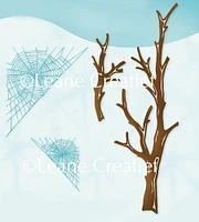 Leane Creatief LeCreaDesign clear stamp Branches & Spider web.