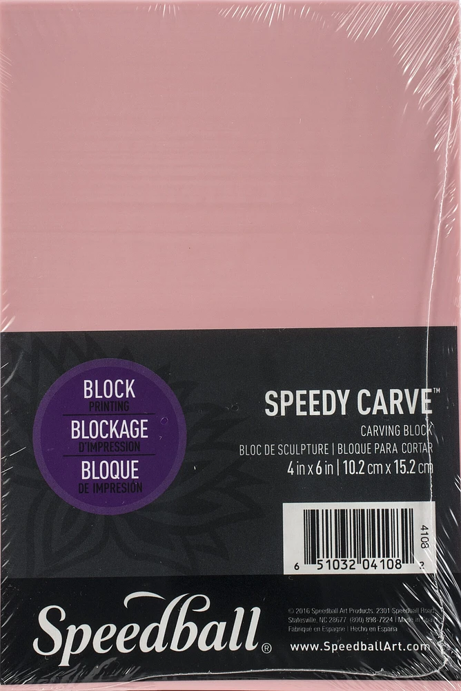 Multipack of 12 - Speedball Speedy-Carve Block-4"X6"