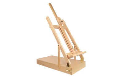 Pro Art Table Easel H Frame W/Art Box & Palette