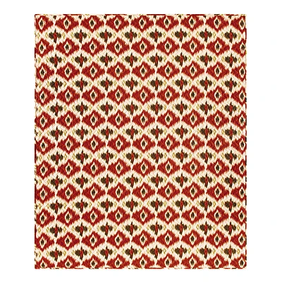 Ikat Cotton Quilted 50" x 60" Throw Blanket
