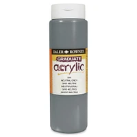 Daler-Rowney Graduate Acrylics - Neutral Gray, 500 ml bottle