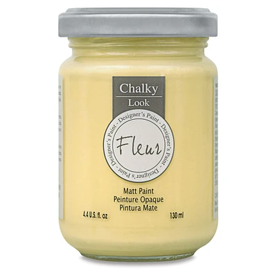 Fleur Chalky Look Paint - Vanilla Ice, 4.4 oz jar