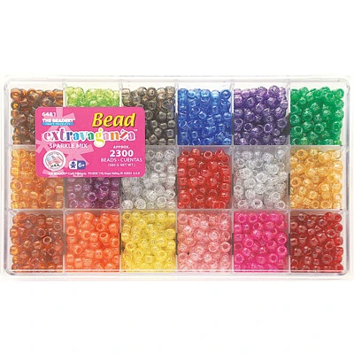 Multipack of 3 - Bead Extravaganza Bead Box Kit 19.75oz-All Sparkle