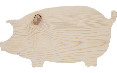 Good Wood by Leisure Arts - Pig Board Pine 14.25"x7.5"x0.75" Wood Panel, Wood Board, Wood Craft, Wood Blanks, Thin Wood Boards for Crafts, Wooden Board