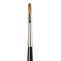 Da Vinci Maestro Kolinsky Brush - Flat, Short Handle, Size 2