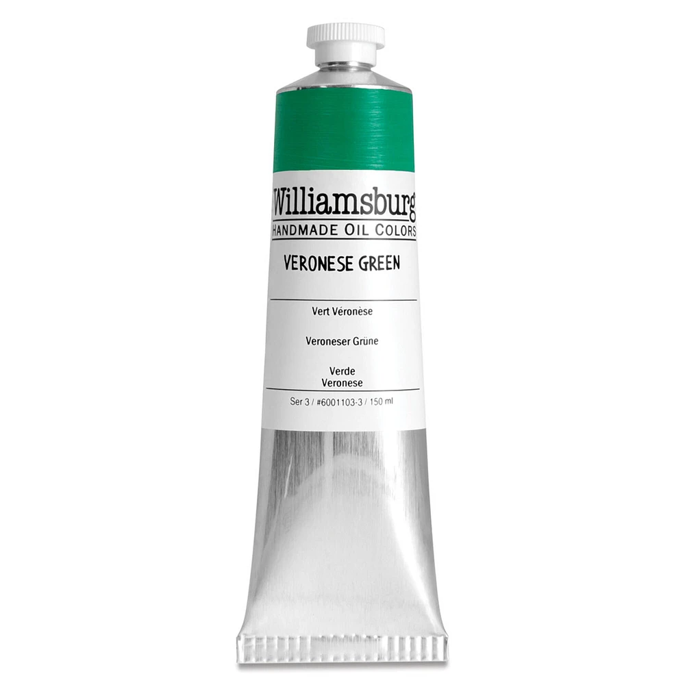 Williamsburg Handmade Oil Paint - Veronese Green, 150 ml tube