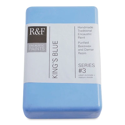 R&F Encaustic Paint Block - King's Blue, 333 ml block