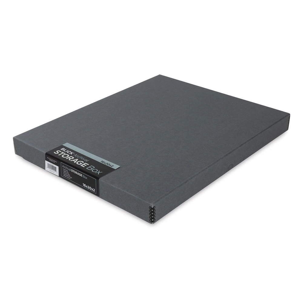 Blick Archival Storage Box - 16" x 20" x 1-3/4", Gray