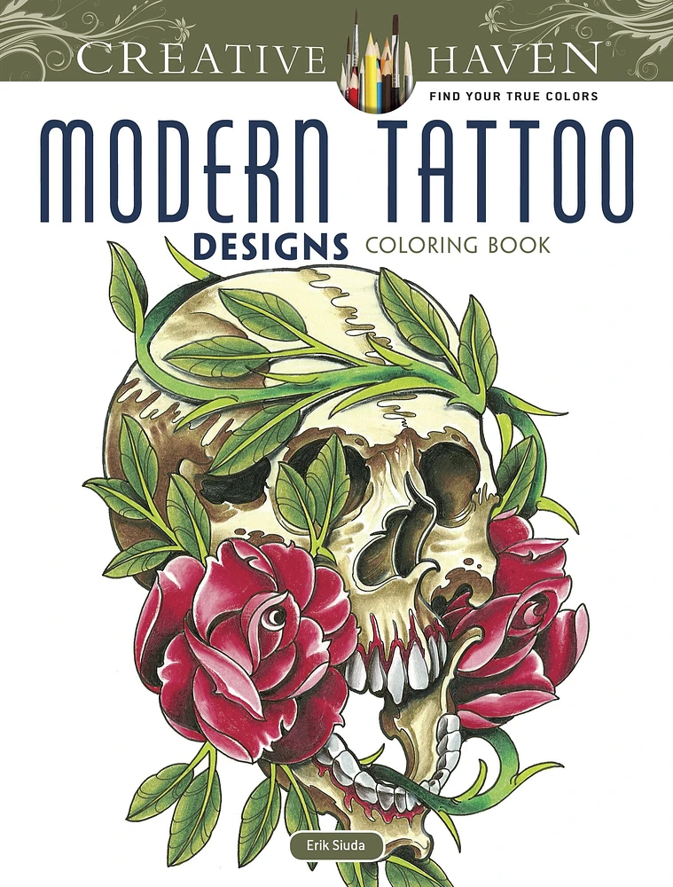 Creative Haven: Modern Tattoo Designs Coloring Book-