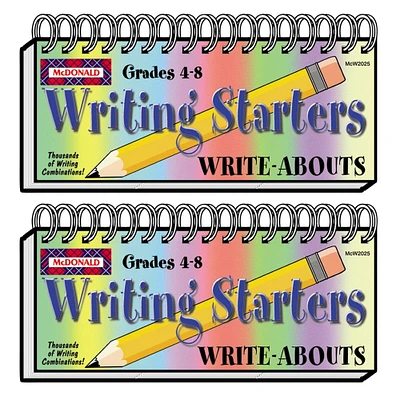 Writing Starters Write-Abouts, Grade 4-8, Pack of 2