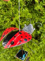 Recycled Metal Art Chime - Ladybug