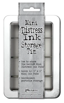 Tim Holtz Mini Distress Ink Storage Tin-Holds 12