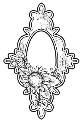 Creative Expressions  Victoria's Sweet Sunflower Pre Cut Stamp