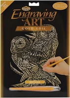 Royal & Langnickel(R) Gold Foil Engraving Art Kit 8"X10"-Owls