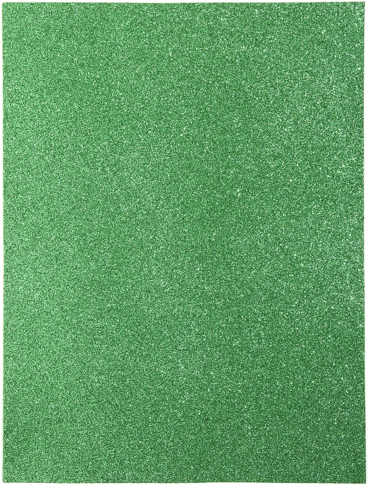 Cousindiy Glitter Foam Sheet 9"X12" 2Mm-Green