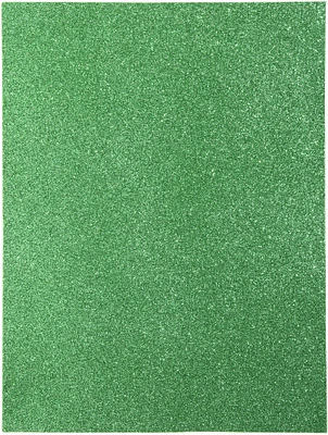 Cousindiy Glitter Foam Sheet 9"X12" 2Mm-Green