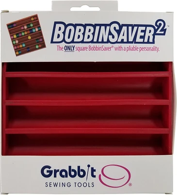 Grabbit Bobbinsaver 2-Red, Holds Up To 66 Bobbins