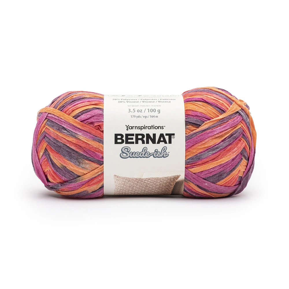 Bernat Suede-Ish Yarn-Winter Blooms