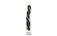 John Bead Crys Ln Twisted Bead Black Dalia