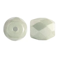 Baros Par Puca®, Czech glass bead, Opaque Lt Green Ceramic Look, 10 grams