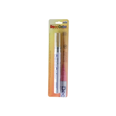 Uchida DecoColor Paint Marker, Broad, Carded Packaging, Gold