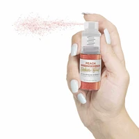 Peach Edible Glitter Spray - Edible Powder Dust Spray Glitter for Food, Drinks, Strawberries, Muffins, Cake Decorating. FDA Compliant (4 Gram Pump)