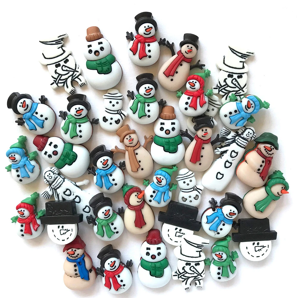 Buttons Galore Snowman Craft and Sewing Super Button Value Pack - 100 Buttons