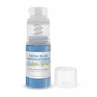 Neon Blue Edible Glitter Spray - Edible Powder Dust Spray Glitter for Food, Drinks, Strawberries, Muffins, Cake Decorating. FDA Compliant (4 Gram Pump)