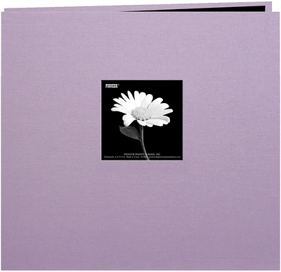 Pioneer Book Cloth Cover Post Bound Album 12"X12"-Misty Lilac