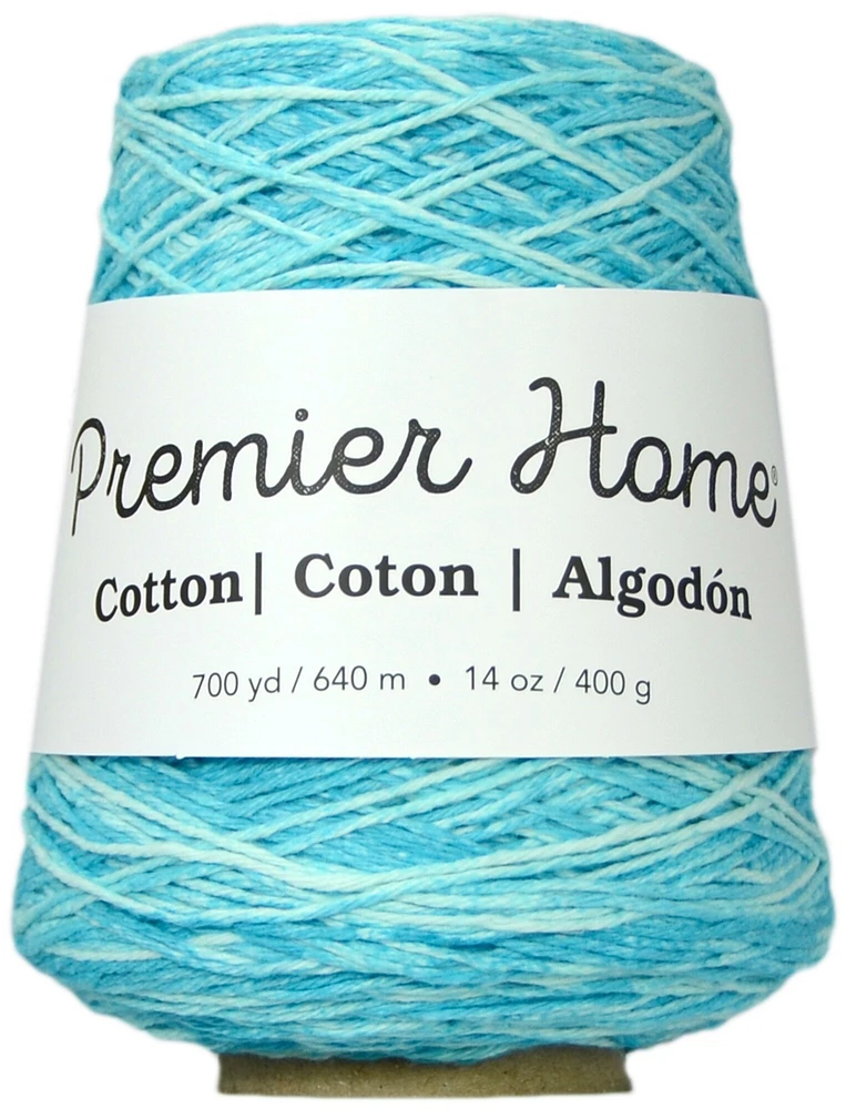 Premier Home Cotton Multi Yarn Cone-Ocean Splash