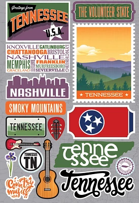 Reminisce Jet Setters 3.0 Dimensional Stickers-Tennessee