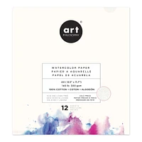 Art Philosophy Art Philosophy A4 Watercolor Paper Pad - 12 Sheets, 140 Lb (300 Gsm) 100% Cotton Cold Press 655350651374